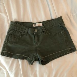 Olive Malibu short shorts